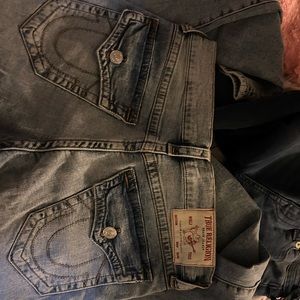 light wash true religion relaxed jeans